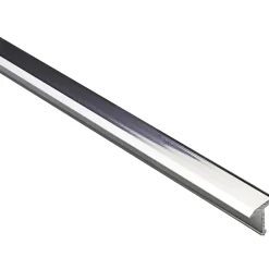 Profilo coprigiunto a T in alluminio anodizzato argento lucido 9 mm x 0,9 m