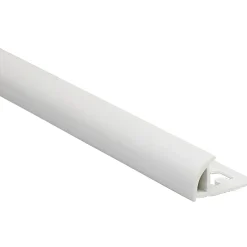 Profilo per piastrelle a quarto di cerchio PVC bianco opaco 8 mm x 2,5 m