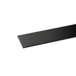 Profilo piatto 1 m 20x2 mm alluminio nero spazzolato