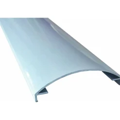 Profilo terminale CoverGlass alluminio satinato curvo 2,5 m