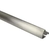 Profilo terminale quarto di tondo in acciaio inox spazzolato 8 mm x 2,5 m