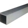 Profilo tubo quadro 1 m 25x25 mm alluminio anodizzato argento