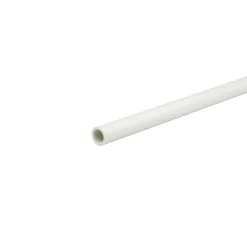 Profilo tubo tondo 1 m x Ø 10 mm in pvc bianco opaco