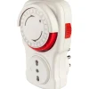 Programmatore a ciclo giornaliero Smart Home spina 16 A e presa bivalente bianco