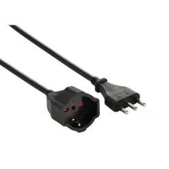Prolunga elettrica con spina 16 A 90° e presa tedesca 10/16 A 10 m