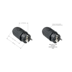 Prolunga Vimar 20 m IP44 3G1,5 presa tedesca arancio