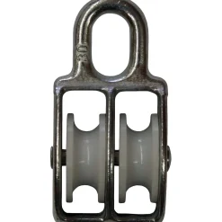 Puleggia doppia zama zincata 8 mm