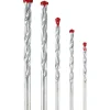 Punta trapano per muratura Ø 4 a 10 mm set 5 pz