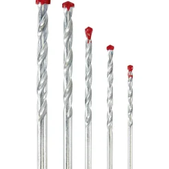 Punta trapano per muratura Ø 4 a 10 mm set 5 pz