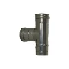 Raccordo canna fumaria a T da 90° doppia parete inox F Ø 100 mm