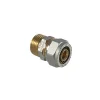 Raccordo diritto per multistrato femmina a stringere 1/2" x 16mm