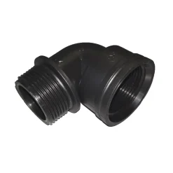Raccordo gomito maschio/femmina pp curvo 1"-1/4