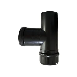 Raccordo tubo stufa a pellet T 90° MFM Ø 80 mm SP 1,2 mm con guarnizione