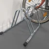 Rack per 3 biciclette modulabile finitura zincata 89x28x35 cm