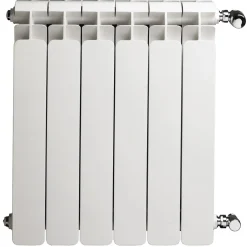Radiatore alluminio Fly bianco 10 elementi 80 cm di interasse