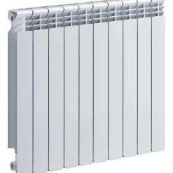 Radiatore Helyos in alluminio interasse 60 cm 10 elementi bianco