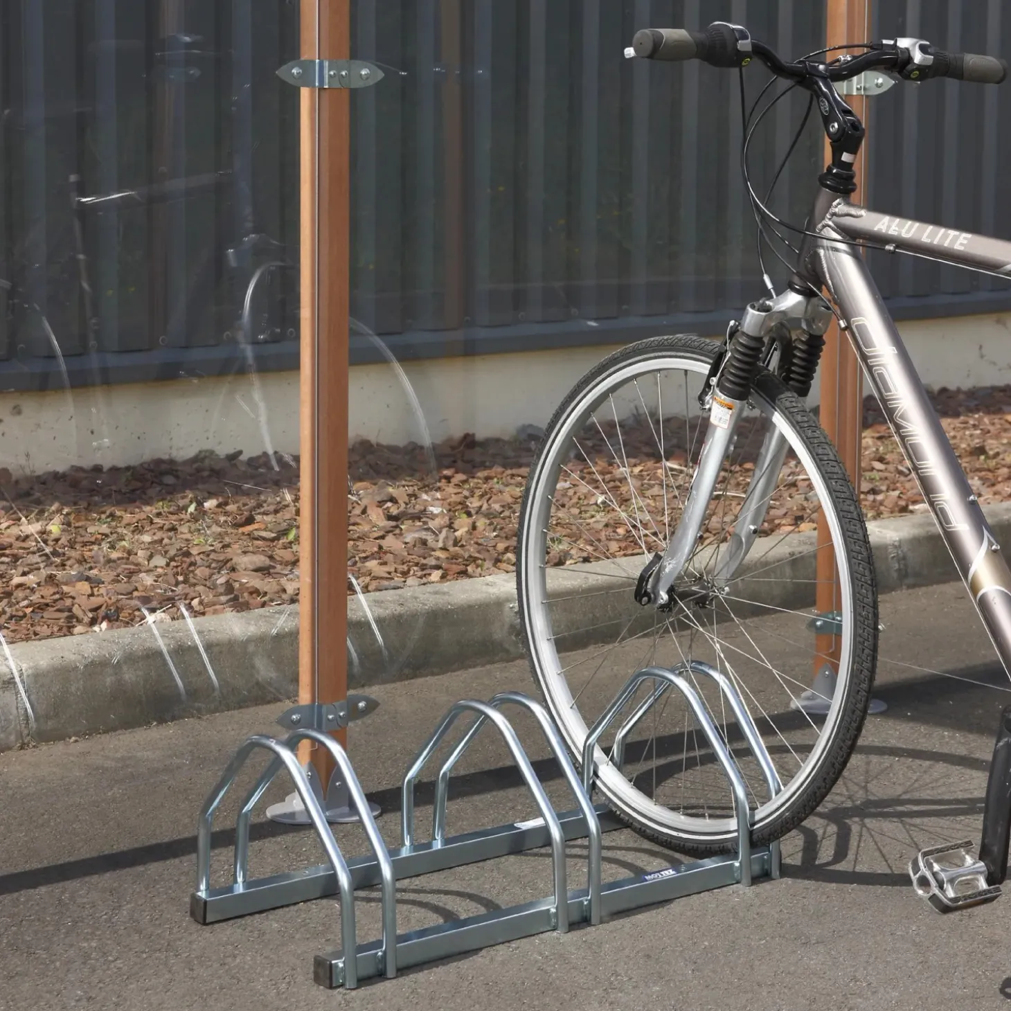 Rastrelliera bici zincata 3 posti