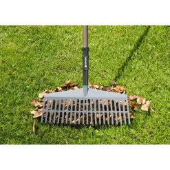 Rastrello per erba Gardena NatureLine L 43 cm con manico in legno