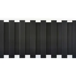 Recinzione da giardino in WPC e alluminio 90x180 cm antracite