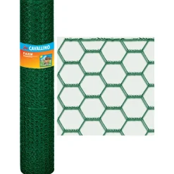 Rete plastificata 10x0,5 m verde