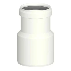 Riduzione Maschio Ø60 - Femmina Ø80 in PP bianco