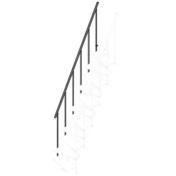 Ringhiera esterna scala Nexus per 11 gradini argento