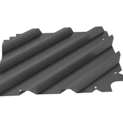 Ripiano intermedio elemento angolare Biohort 0,5 m Grigio scuro metallizzato