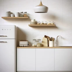 Rivestimento in bicottura Lithos bianco 20x50 cm 1,6 m²
