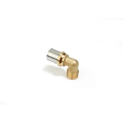 RM127 Raccordo curvo 90° filettato maschio a pressare 1/2"-20x2 mm