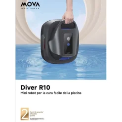 Robot pulitore per piscina senza filo Mova Diver 5.700 LPH