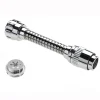 Rompigetto con tubo snodabile cromato
