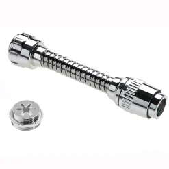 Rompigetto con tubo snodabile cromato