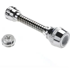 Rompigetto con tubo snodabile cromato