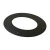 Rosone a 45° per canale da fumo serie Arredo-Legna Ø 130 mm nero
