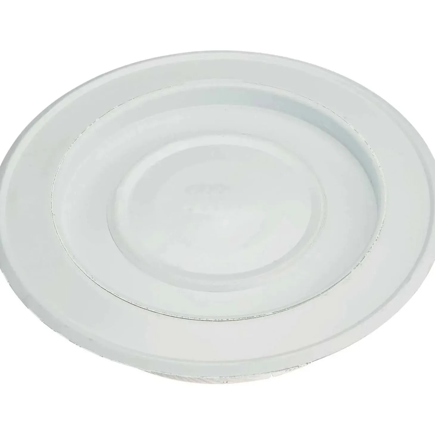 Rosone laccato con coperchio Ø 12 cm bianco