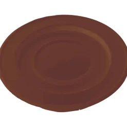 Rosone laccato con coperchio Ø 10 cm marrone