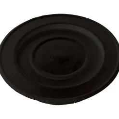 Rosone laccato con coperchio Ø 10 cm nero