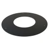 Rosone per canale da fumo serie Arredo-Legna Ø 160 mm nero