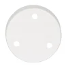 Rosone tondo in metallo 100 mm 3 fori bianco