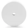 Rosone tondo in metallo 100 mm foro singolo bianco