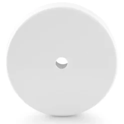 Rosone tondo in metallo 100 mm foro singolo bianco