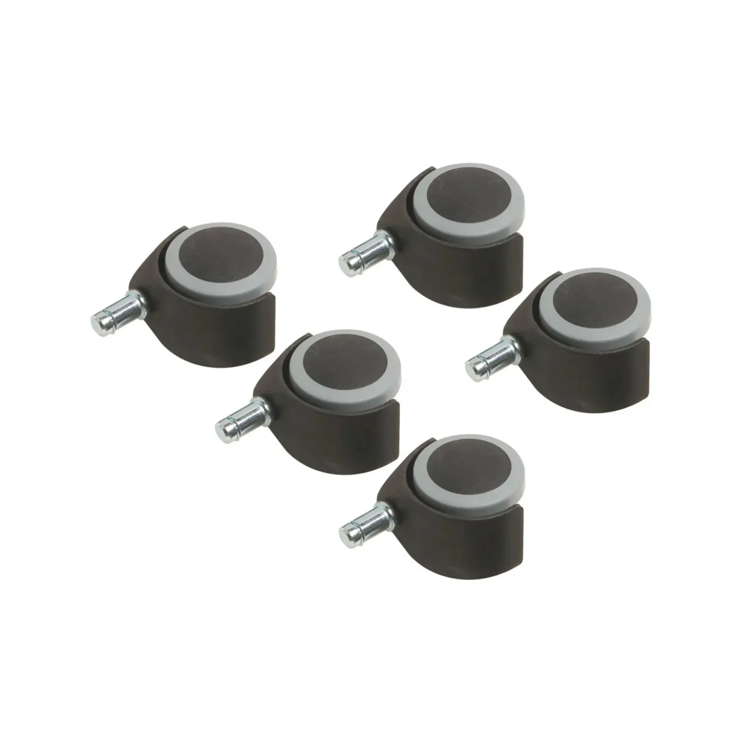 Rotella doppia per parquet con perno Ø 50 mm P 40 kg 5 pz