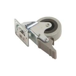 Rotella sterzante con piastra-bloccaggio-cuscinetto radente Ø 50 mm P 35 kg