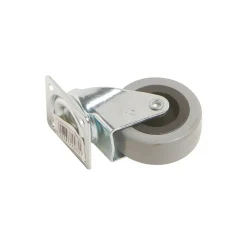 Rotella sterzante con piastra e cuscinetto radente Ø 50 mm P 35 kg
