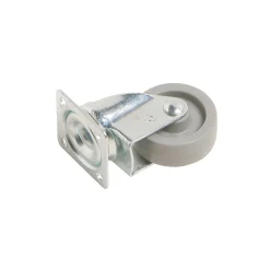 Rotella sterzante per mobili con piastra e ruota Soft Ø 45 mm P 40 kg
