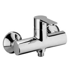Rubinetto bagno monoc. esterno doccia senza accessori linea blu cromo