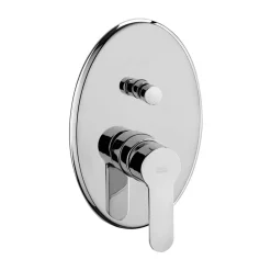 Rubinetto bagno monoc. incasso doccia con deviatore linea blu cromo