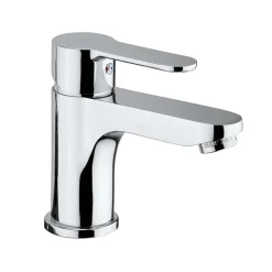 Rubinetto bagno monocomando lavabo linea blu cromo