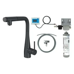 Rubinetto cucina Idrostile bocca estraibile filtro nero