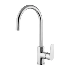 Rubinetto cucina monoc. lavello canna alta linea lime cromo